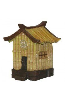Resin Ornament - Aqua Kritters Ii Bamboo Hut
