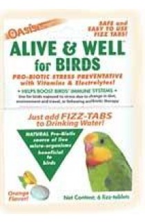 Kordon Alive & Well For Birds, Stress Preventative & Pro-Biotic Tablets