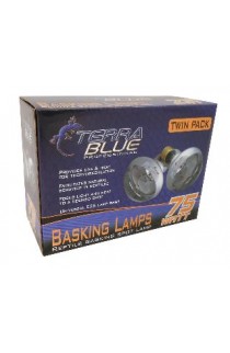 TerraBlue Basking Spot Lamp 75w Twin Pack