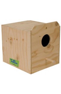 Ware Wood Nesting Box Cockatiel Reverse