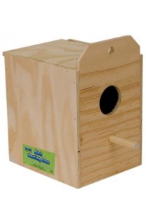 Ware Wood Nesting Box Parakeet Reverse