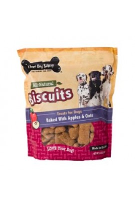Three Dog bakery Biscuits Apple Oatmeal 20 lb.