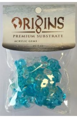 Bio Bubble Origins Series Acrylic Gems - Azure Blue (5oz Bag)