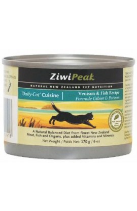 ZiwiPeak Venison And Fish Cans For Cat 12/6 oz.