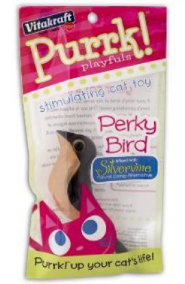 Vitakraft Purrk Playful Perky Bird Toy Cat