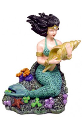 Resin Ornament - Mermaid W/seashell Small