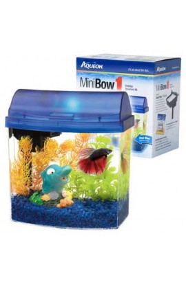 Mini Bow 1 Desktop Aquarium Kit Blue
