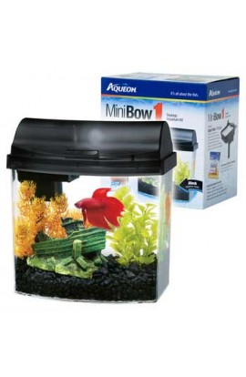 Mini Bow 1 Desktop Aquarium Kit Black