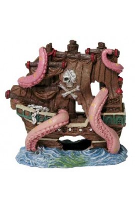 Resin Ornament - Octopus Shipwreck 4"