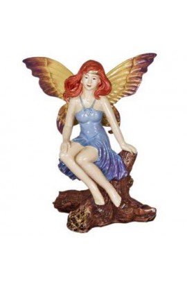 Resin Ornament - Mystical Fairy On Log