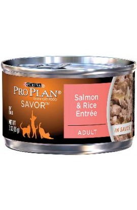 Pro Plan Salmon & Rice Entree for Adult Cats 24/3OZ