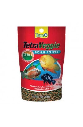 Tetra Veggie 2in1 Small Cichlid Pellets 1.94oz