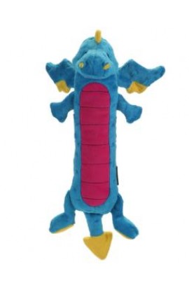 GoDog Skinny Dragon Blue W/Chew Guard Large