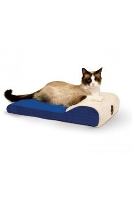 K&H Ultra Memory Blue Chaise Lounger 14x22
