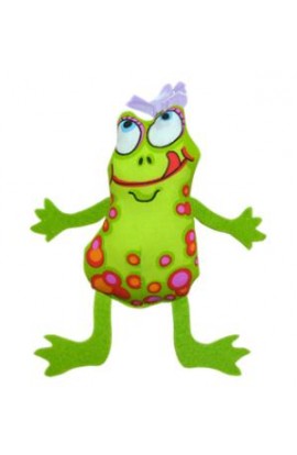 Petstages Madcap Frog & Fly w/ Floppy Arms & Legs Catnip Toy